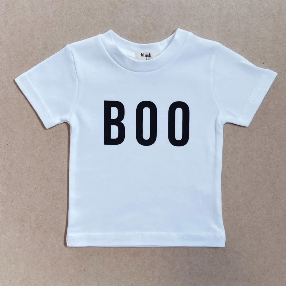 BOO | Blush Lotus Organic Baby Toddler Graphic Tee